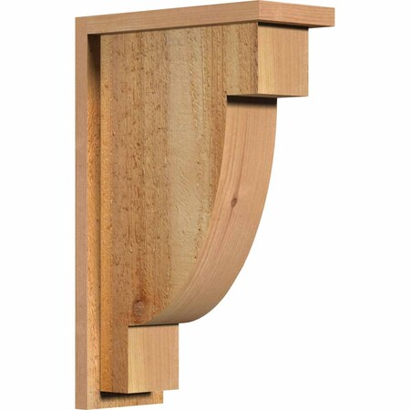 Ekena Millwork Alpine Rough Sawn Corbel w/Backplate, Western Red Cedar, 6"W x 14"D x 22"H COR06X14X22ALP01RWR
